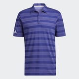 Adidas 2 Colour Stripe Polo Blue/Purple